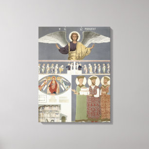 Impressão Em Tela Fresco da igreja ortodoxa de Nekrssi próximo