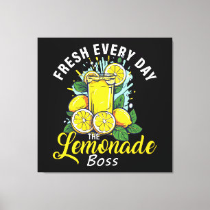 Impressão Em Tela Fresco Todos os Dias O Chefe da Limonada