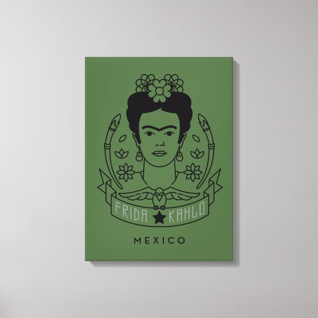 Impressão Em Tela Frida Kahlo | Heroína (Frente)