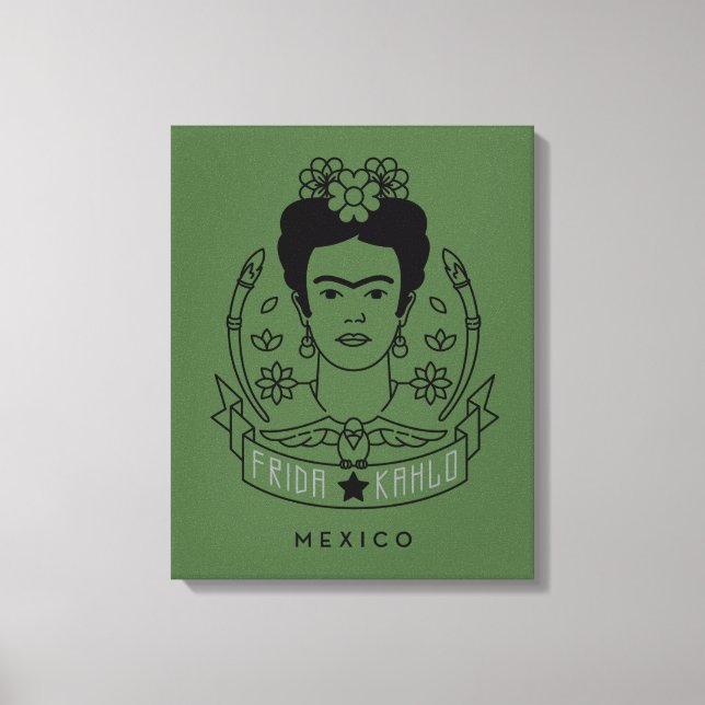 Impressão Em Tela Frida Kahlo | Heroína (Frente)