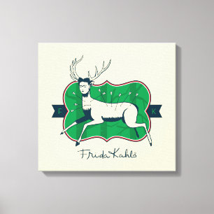 Impressão Em Tela Frida Kahlo   os cervos feridos