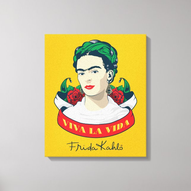 Impressão Em Tela Frida Kahlo | Viva la Vida (Frente)