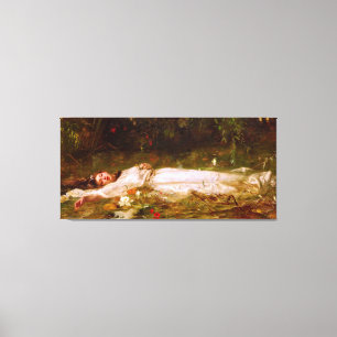 Impressão Em Tela FRIEDRICH WILHELM THEODOR HEYSER - Ophelia - 1900