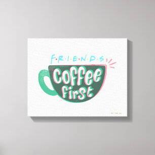 Impressão Em Tela FRIENDS™ Café Primeiro