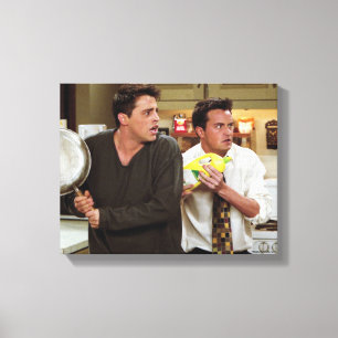 Impressão Em Tela FRIENDS™ Joey e Chandler Aterrorizados
