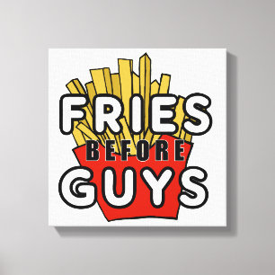 Impressão Em Tela Fries antes da cara