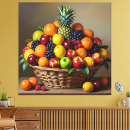 Impressão Em Tela „Frische Vielfalt – Die Kraft des Obstes“