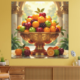Impressão Em Tela „Frische Vielfalt – Die Kraft des Obstes“
