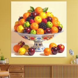 Impressão Em Tela „Frische Vielfalt – Die Kraft des Obstes“