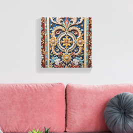 Impressão Em Tela Friso Intricadamente Talhado