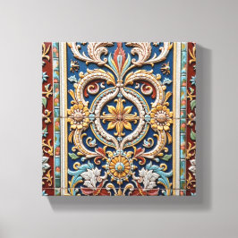 Impressão Em Tela Friso Intricadamente Talhado