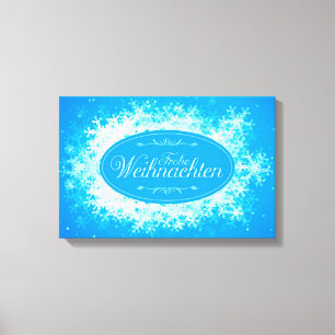 Impressão Em Tela Frohe Weihnachten