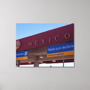 Impressão Em Tela Fronteira México / EUA