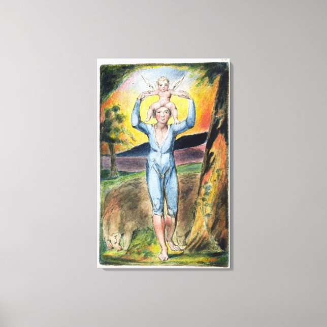 Impressão Em Tela Frontispício de "Canções de Innocência e de Exper (Frente)