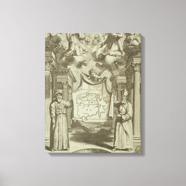 Impressão Em Tela Frontispício para "China Ilustrada" por Athanasius (Frente)