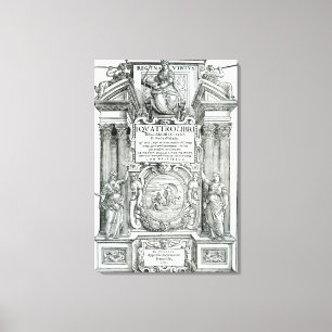 Impressão Em Tela Frontispiece 'ao dell'architettura do libri de