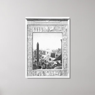 Impressão Em Tela Frontispiece ao volume 1 da descrição do ` do po