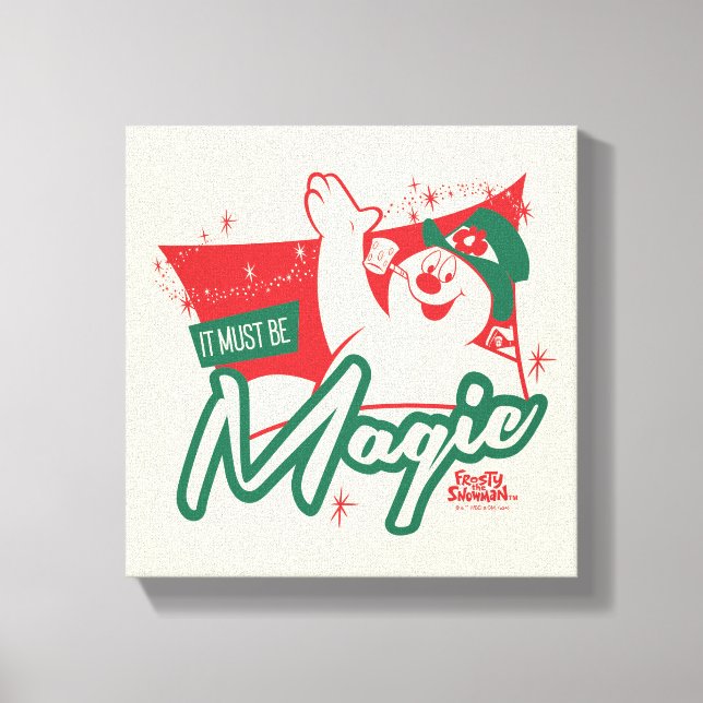 Impressão Em Tela Frosty, o Neve - Deve Ser Magia (Frente)