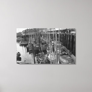 Impressão Em Tela Frota de pesca à linha em Ketchikan, fotografia d
