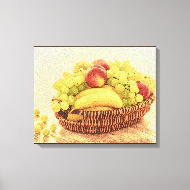 Impressão Em Tela "Fruta Basket" Foto Grátis. Compre agora (Frente)