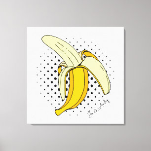 Impressão Em Tela Fruta de Banana de Remoção do Popart em Pontos de