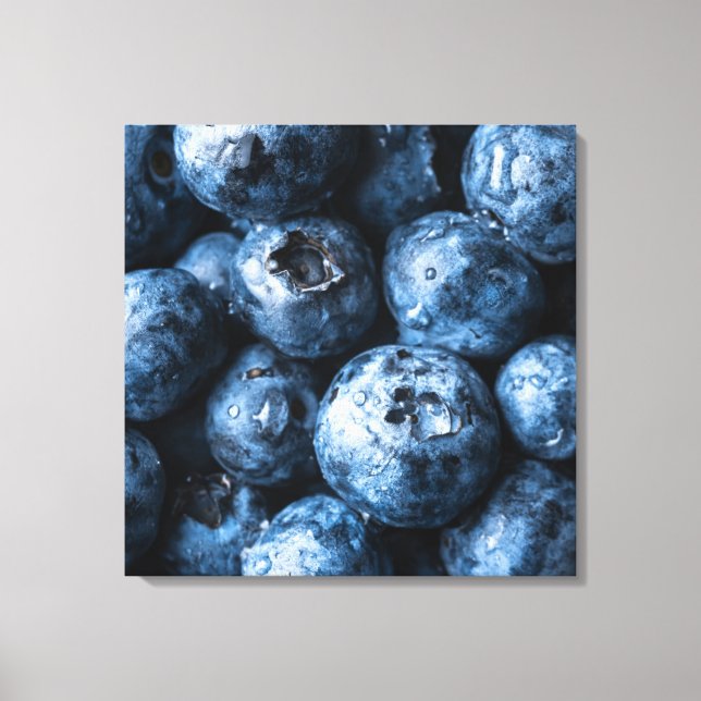 Impressão Em Tela Fruta de mirtilos (Frente)
