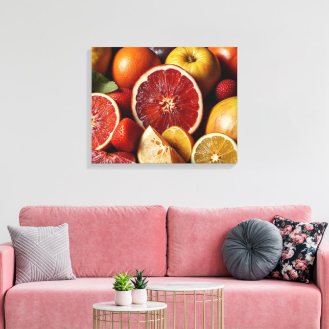 IMPRESSÃO EM TELA FRUTA DE VIDA 5 (Insitu(Sala de estar))