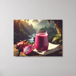 Impressão Em Tela FRUTA DRAGÃO VERMELHA (Venus Pitahaya) - FRUTAS EX