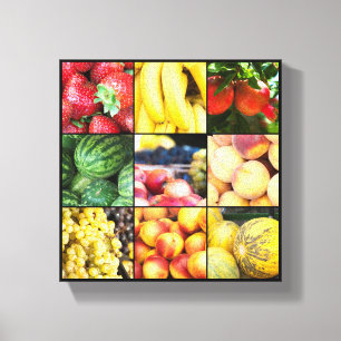Impressão Em Tela Frutas