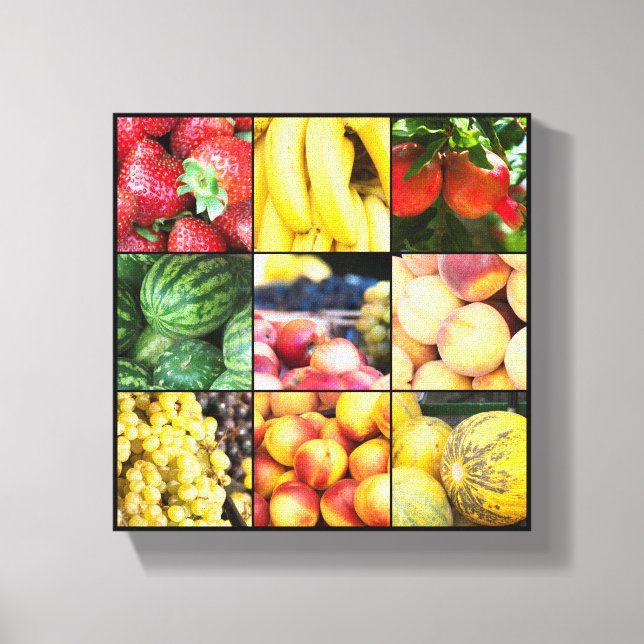 Impressão Em Tela Frutas (Frente)