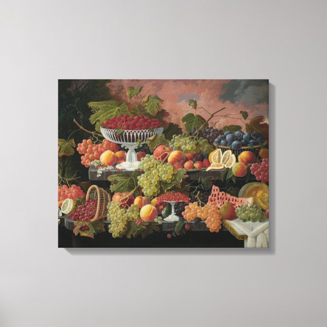 Impressão Em Tela Frutas (Frente)