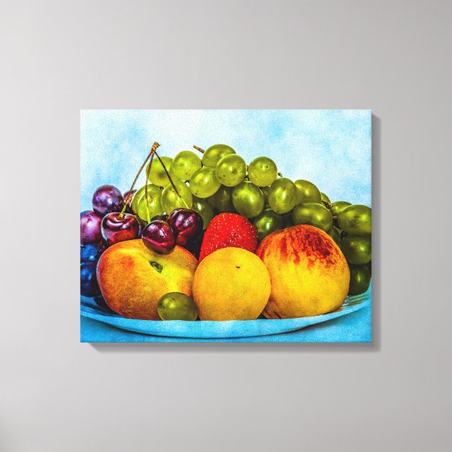 Impressão Em Tela Frutas de Verão (Frente)