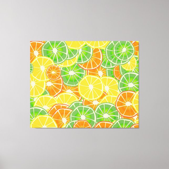 Impressão Em Tela Frutas de Verão (Frente)