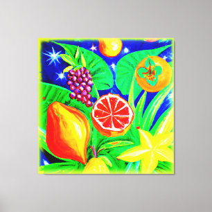 Impressão Em Tela Frutas tropicais no céu. Comprar Agora