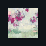 Impressão Em Tela Fuchsia Treeline<br><div class="desc">Fuchsia Treeline I por Jennifer Goldberger. Abstrato de representação de formas semelhantes a árvores da fuschia contra um fundo mutado,  feita em estilo de pintura.</div>