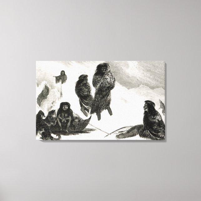 Impressão Em Tela Fuegianos vão trocar em Zapallos (Frente)