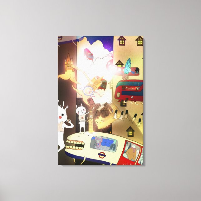 Impressão Em Tela Fuga urbana 2013 (Frente)