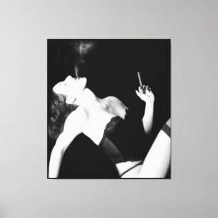 Impressão Em Tela Fumaça e sedução - autorretrato