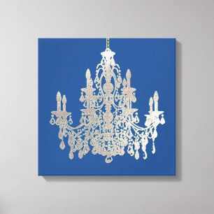 Impressão Em Tela Fundo DIY / Lustre de Prata Falso