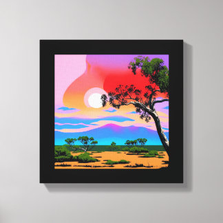 Impressão Em Tela Fundo do Deserto de abstrato