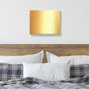 Impressão Em Tela Fundo Dourado Personalizado em Branco para o Seu L