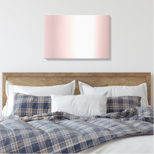 Impressão Em Tela Fundo Dourado Rosa em Branco Envie Sua Foto para