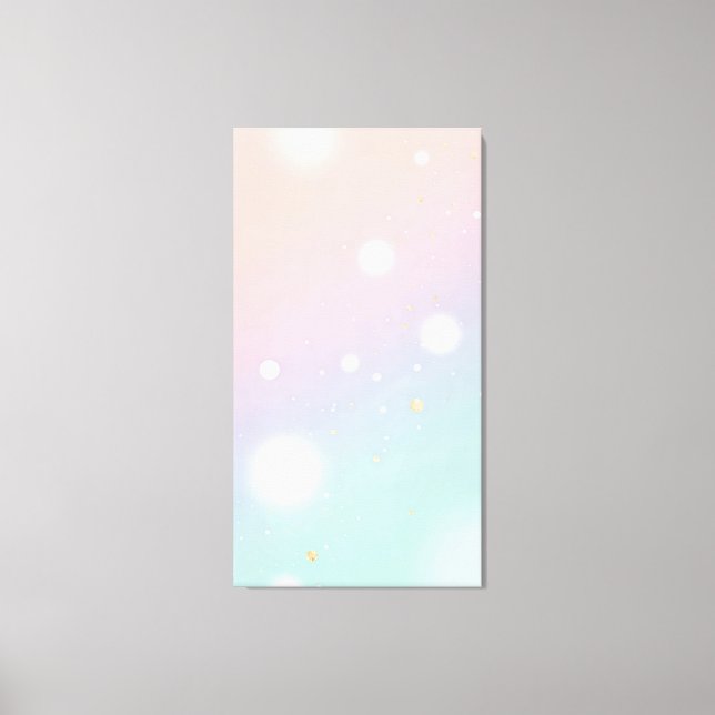 Impressão Em Tela fundo gradiente pastel suave é pontilhado (Frente)