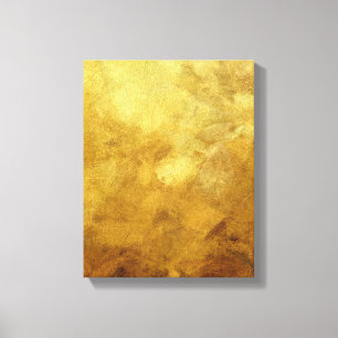 Impressão Em Tela fundo pintado abstrato da arte na cor dourada