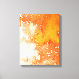 Impressão Em Tela Fundo pintado mão abstrato da aguarela. 2