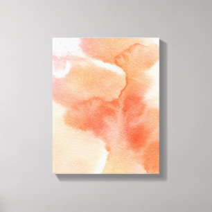 Impressão Em Tela Fundo pintado mão da aguarela abstrata