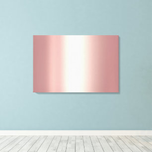 Impressão Em Tela Fundo Rosegold em Branco Envie Sua Foto para