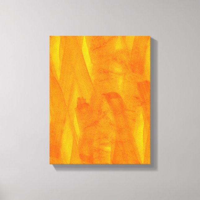 Impressão Em Tela Fundo sem costura Amarelo Abstrato Watercolor (Frente)