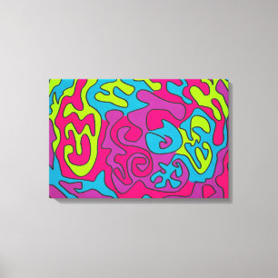 Impressão Em Tela Fundo Texturizado Colorido Moderno