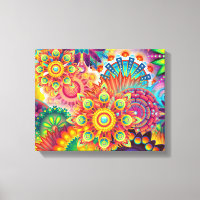 Funky Retro Pattern Abstrato Bohemian